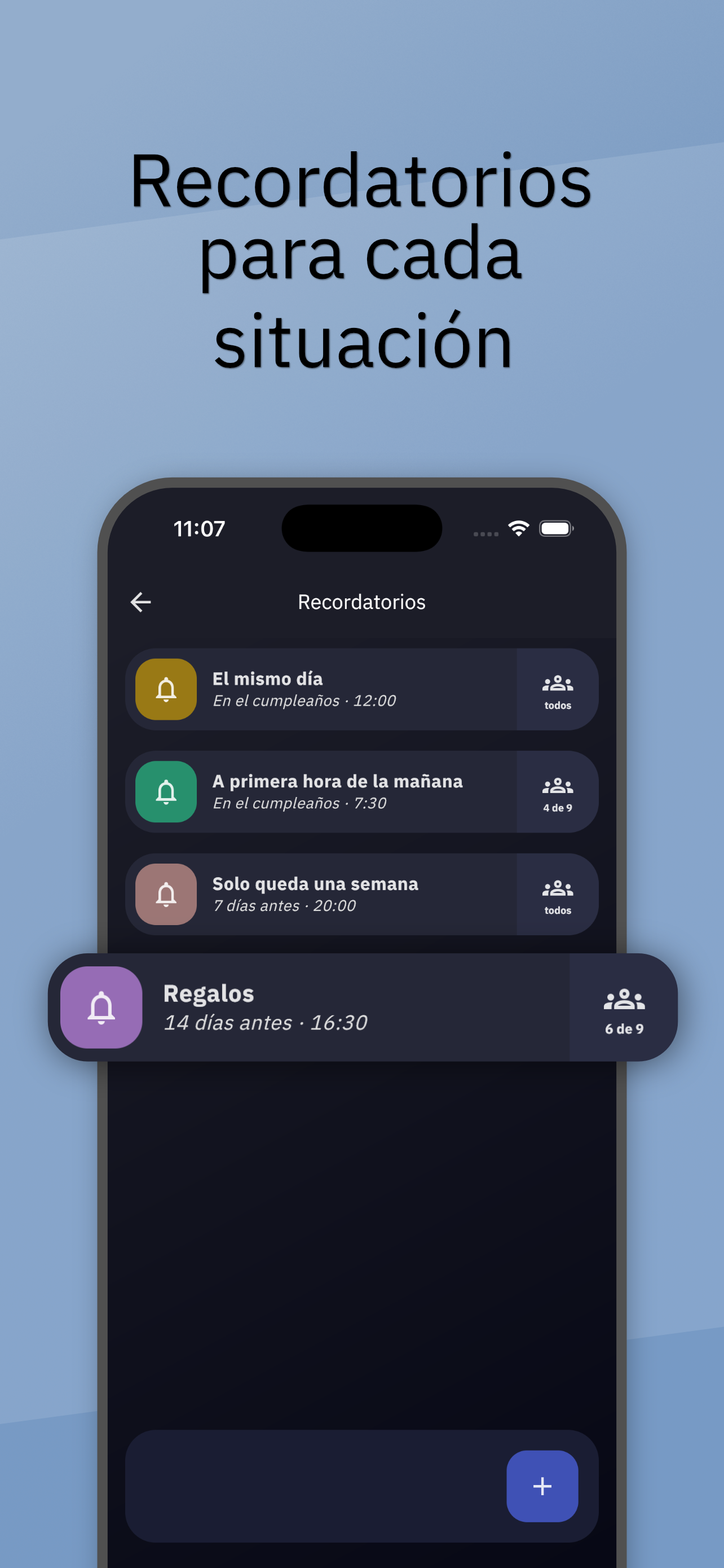 App Store: Recordatorios